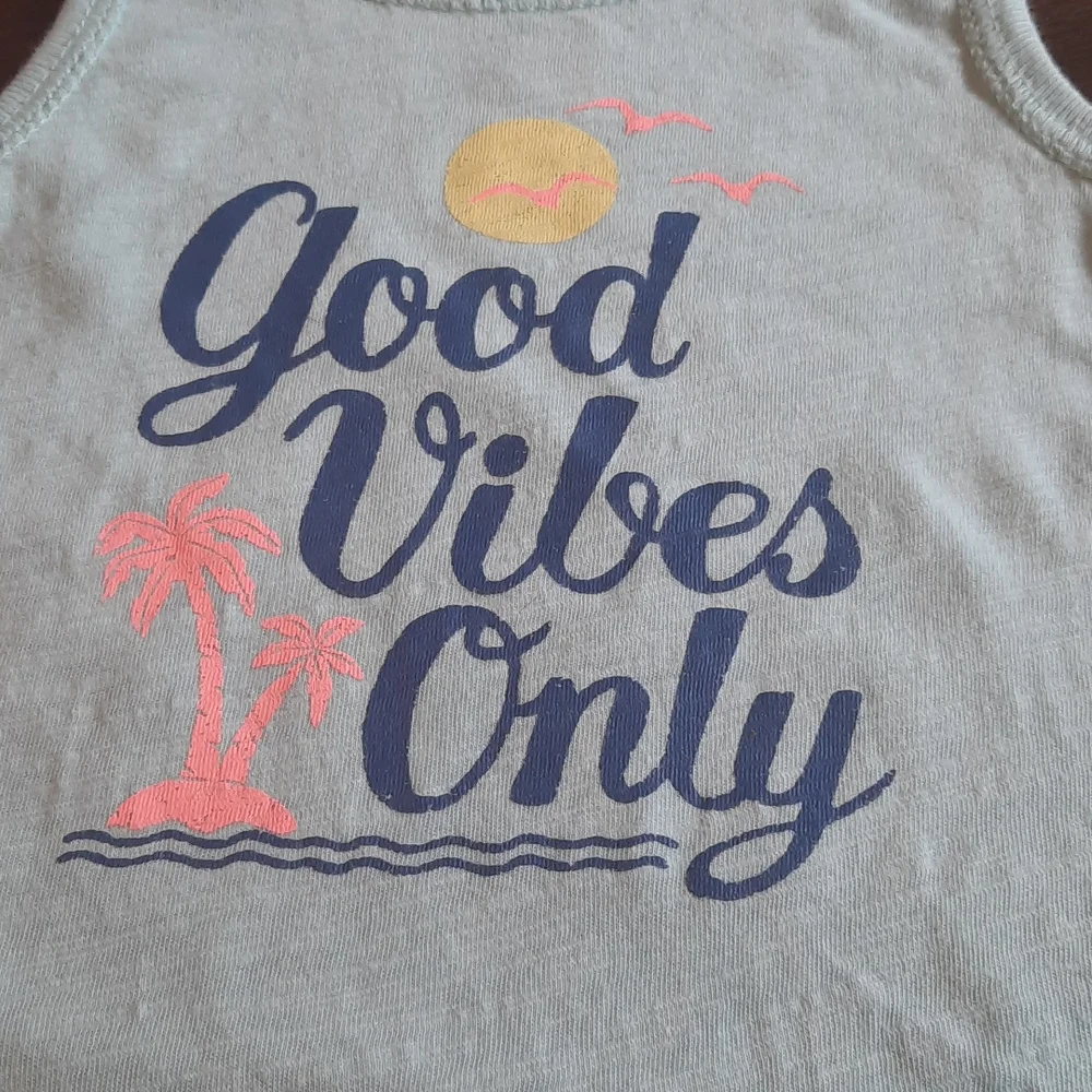 Carter's tank top onesie set palm trees like new 9 months